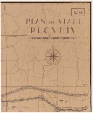 Planung für Plowdiw: Generalbebauungsplan, Teil K (4B) 1:5000