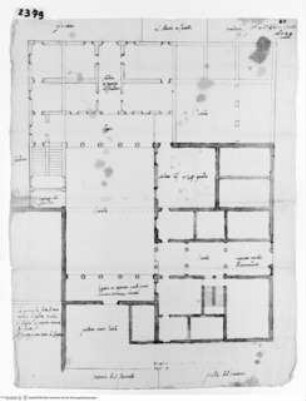 Rom, Palazzo Albero, Grundriss des Erdgeschosses