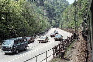 Hirschsprung: Höllentalstrecke vom Zug; Abschnitt