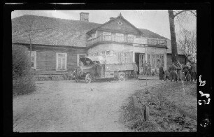 "Vormarsch in Russland", Ljall (= Lioliai, Bez. Šiauliai, Litauen), verw. Sammelstelle bayerischer Kavallerie-Division
