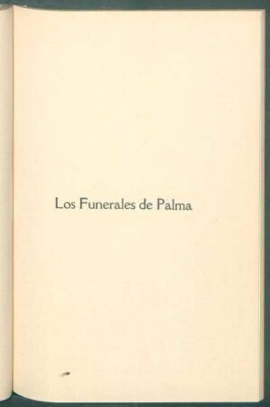 Los funerales de Palma
