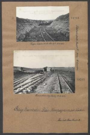 Sammelbahnhof Marcy 26.10.1917. (Feldbahnstrecke Bernot-Marcy-St. Quentin)