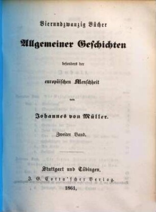Vierundzwanzig Bücher allgemeiner Geschichten besonders der europäischen Menschheit, 2