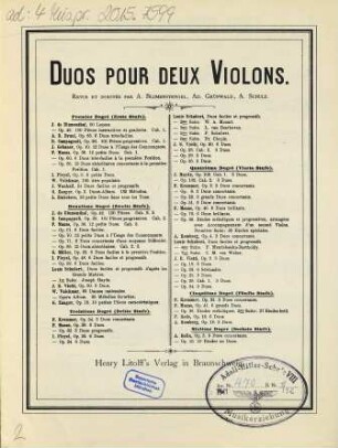 3 duos pour 2 violons op. 18