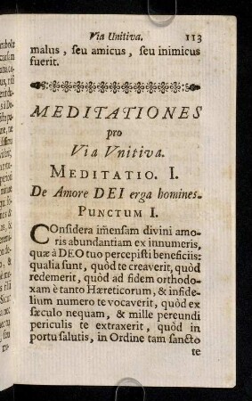 113-122, Meditatio I - II