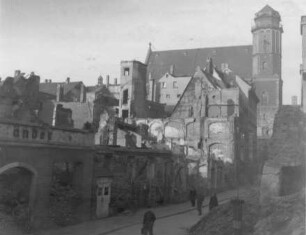 Burgstraße, Blickrichtung Thomaskirche