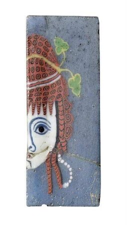 Mosaikglasstein mit der Darstellung einer Theatermaske