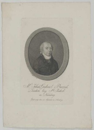 Bildnis des Johann Gabriel Bezzel