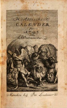 Historischer Calender. 1795
