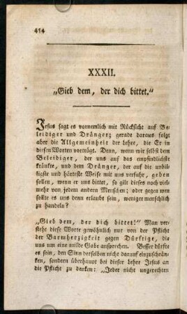 454-467, XXXII. "Gieb dem, der dich bittet."