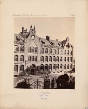 Friedrichs-Gymnasium, Breslau: Ansicht Vorderfront