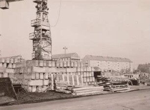 Aufbau an der Schandauer Straße