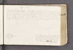 J[ohann] C[onrad] Beneke. – Incipit: La vie est courte pour le plaisir, qu'elle est longue pour la Vertu! – Kiel, 09.02.1776