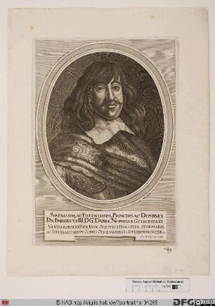 Bildnis Friedrich (Frederik) III., König von Dänemark und Norwegen, Herzog von Schleswig und Holstein (reg. 1648-70)