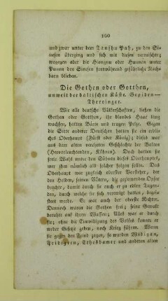 Die Gothen oder Gotthen
