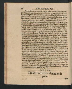 Caput IIX. De altero Bestiae ascendentis gradu.