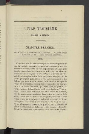 Livre Troisième Séjour a Mexico
