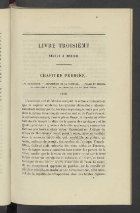 Livre Troisième Séjour a Mexico