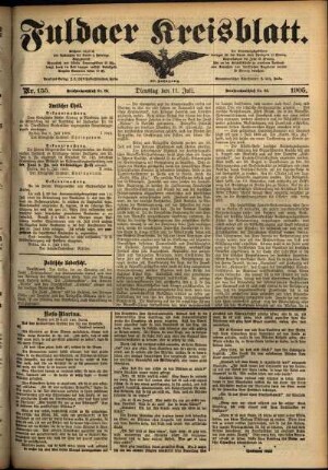 Ausgabe vom Dienstag, den 11. Juli 1905.