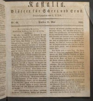 Ausgabe vom 9. Mai 1832.