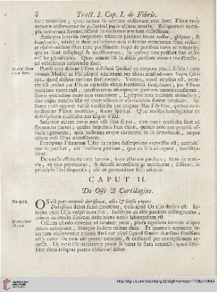 Caput II: De Osse et Cartilagine