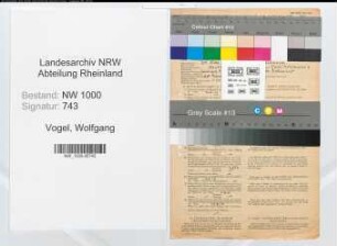 Entnazifizierung Wolfgang Vogel, geb. 21.10.1919 (Verw.Beamter)