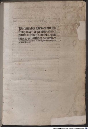 Ethica ad Nicomachum