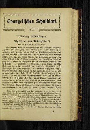 Schulgärten und Kindergärten