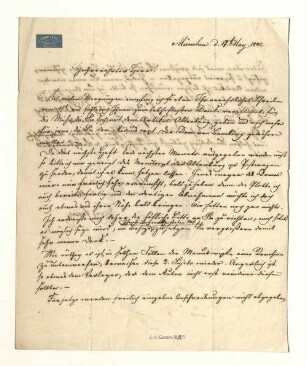Brief von Georg Franz an Joseph Heller