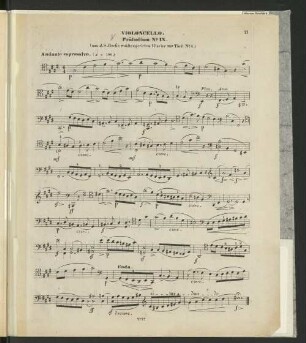 Violoncello. Präludium No. IX.