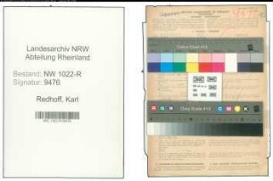 Entnazifizierung Karl Redhoff , geb. 04.03.1895 (Polizist)