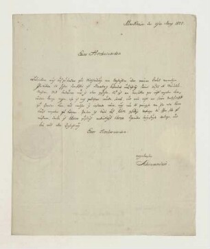 Brief von Schwemmlein an Joseph Heller