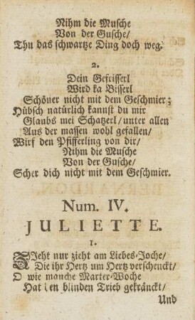 Num. IV. Juliette