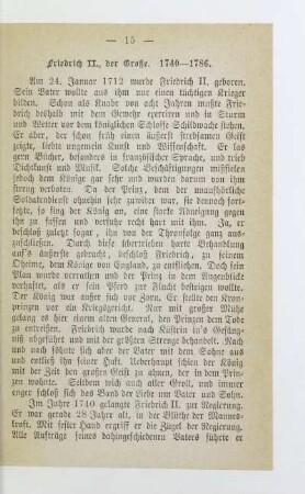 Friedrich II., der Große. 1740-1786