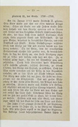 Friedrich II., der Große. 1740-1786