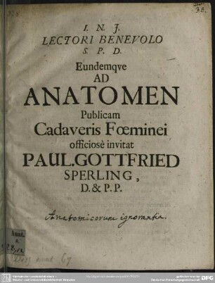 Ignorantia anatomicorum