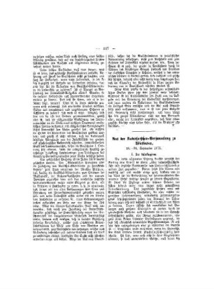 Aus der Naturforscher - Versammlung zu Wiesbaden