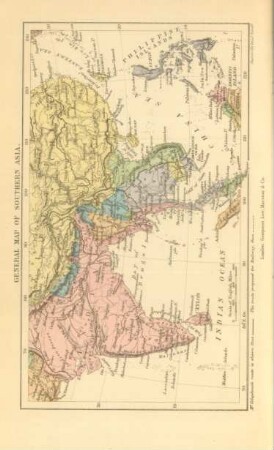 General map of Southern Asia