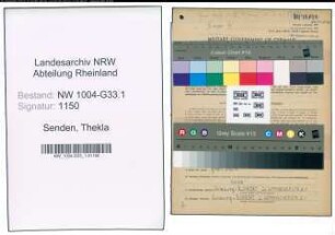 Entnazifizierung Thekla Senden , geb. 24.11.1909 (Lehrerin)