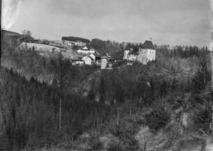 Burgk. Ortsansicht mit Schloss