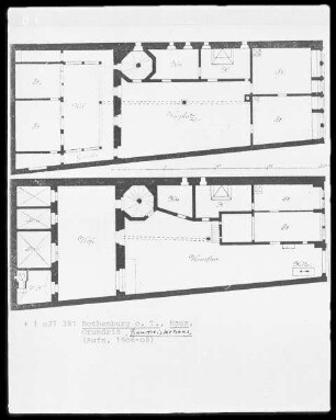 Rothenburg ob der Tauber: Grundriss Baumeisterhaus