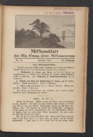 Nr. 10. Oktober 1913
