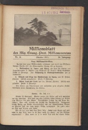 Nr. 10. Oktober 1913
