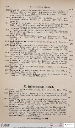 X. Indonesische Kunst (Nr. 2057 - 2103)