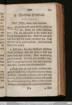 9. Christliche Selbstliebe.