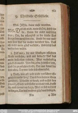 9. Christliche Selbstliebe.