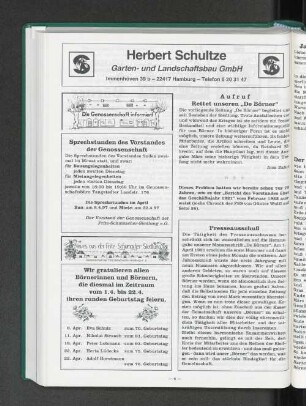 Die Genossenschaft informiert
