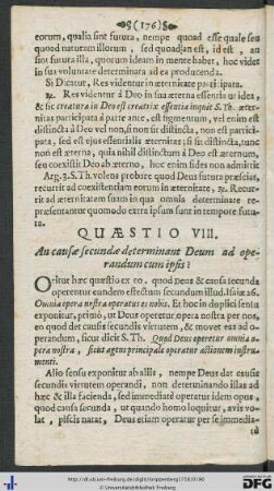 Quaestio VIII.