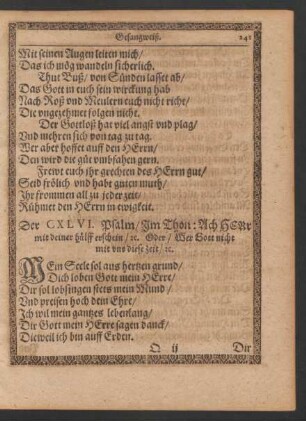 Der CXLVI. Psalm/ Im Thon: ...