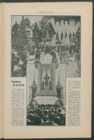 Coronamiento del rey de Siam
